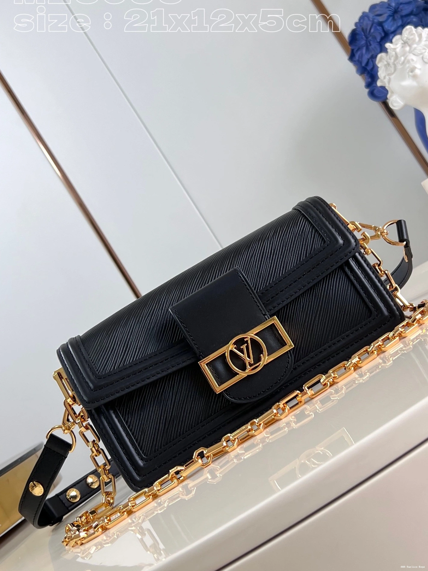 Aaa replica bags DAUPHINE East LOUIS VUITTON West-21*12*5CM 0804